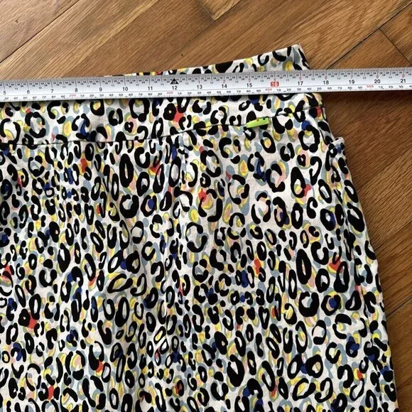 Swing Control Skirt Skort Multicolor Animal Print Pullover Golf Tennis Size 18 - Picture 8 of 8